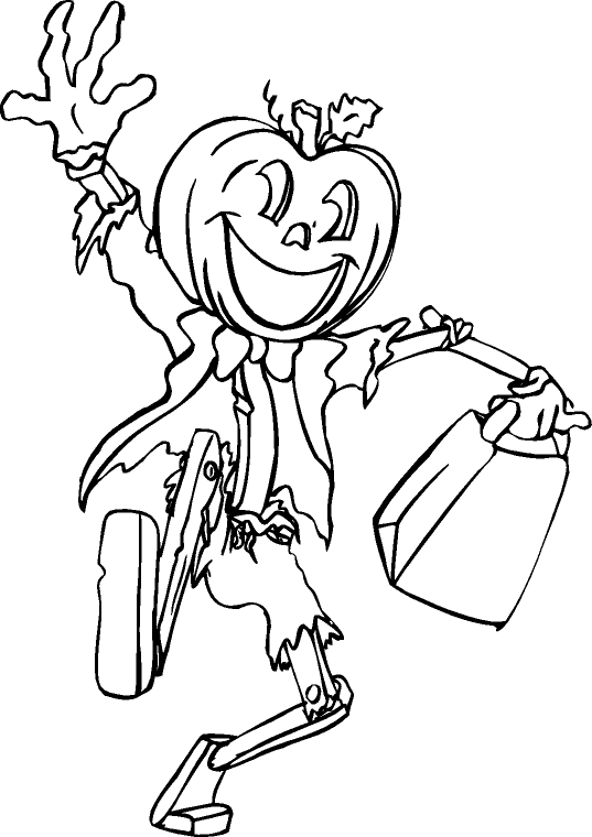 Plansa de colorat cu Halloween 127 32